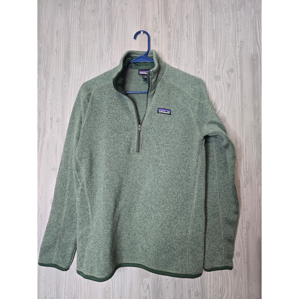 Patagonia Better Sweater 1/4 Zip Pullover Mens M Green Fleece Hiking Gorpcore